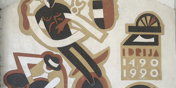 Mural to mark the 500th anniversary of mining activity in Idrija