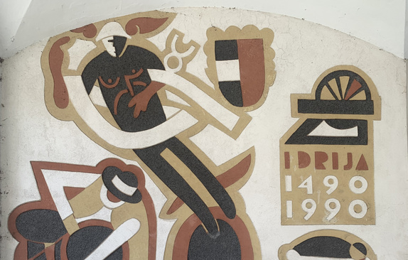 Mural to mark the 500th anniversary of mining activity in Idrija